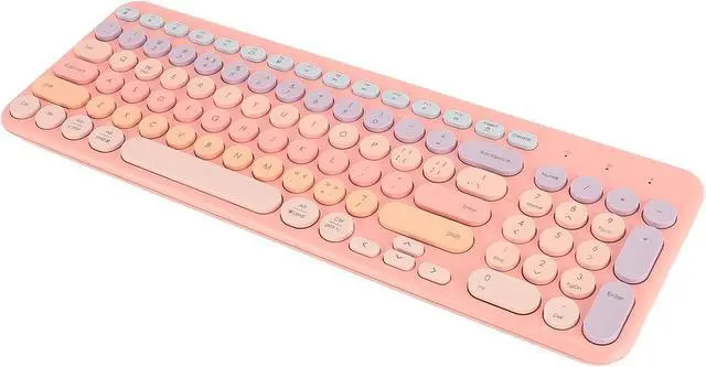 Main image of Keyboard, Cute Keyboard Mute for Computer (Pink)