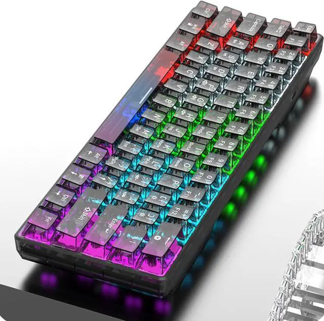 Alt view image 5 of 7 - 61 Keys Mechanical Keyboard USB Backlit Gaming Mechanical Keyboard for Desktop Household Computer Accessories