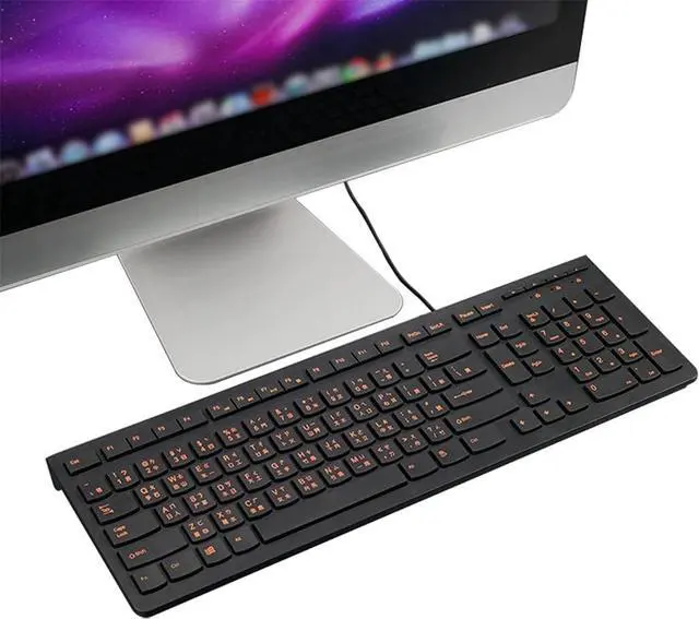 Alt view image 2 of 6 - Wired USB Keyboard, Gaming Keyboard Home Office, Work or Personal Computer Shortcuts for Notebook Computer, Chinese Beginners Computer, PC, Laptop, Black