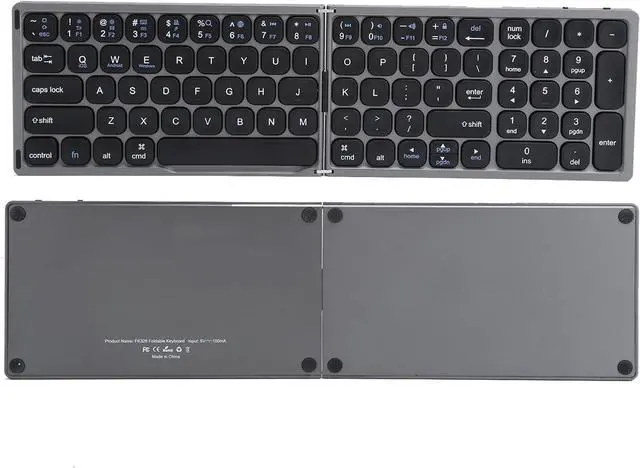 Alt view image 7 of 7 - Foldable Bluetooth Keyboard, Ultrathin Portable Travel Keyboard for Laptop Smartphone Tablet Computer