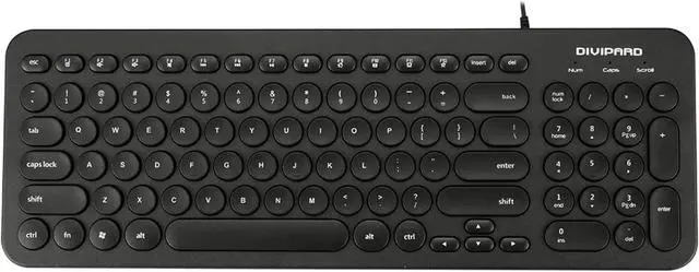 Main image of Gaming Keyboard Mechanical Round Key Desktop Computer Notebook Mute Multimedia Office Wired USB