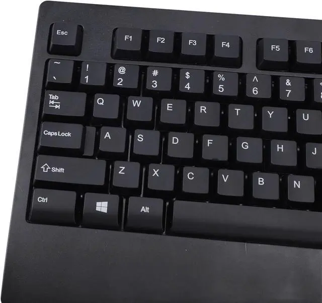 Alt view image 3 of 7 - 104 Key Quiet USB Keyboard with IC Card Slot, ABS Material, PLL Technology for Stable Data Transmission, Adjustable Non Slip Feet, Ergonomic Design