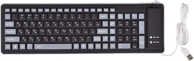 Main image of Compact Gaming Office Keyboard,Small 103 Keys No Number Pad Keyboard for PC Laptop Desktop