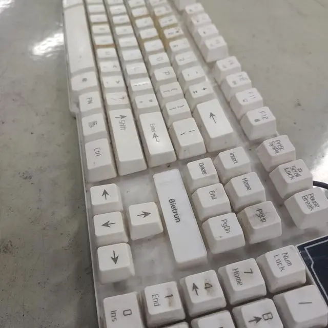 Alt view image 3 of 4 - Bietrun Keyboard for Windows, Plug and Play, Computer Keyboard Wired, Large Number Pad, Caps Indicators, Foldable Stands, Spill-Resistant, Anti-Wear Letters for Windows Mac PC Laptop