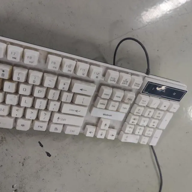 Alt view image 2 of 4 - Bietrun Keyboard for Windows, Plug and Play, Computer Keyboard Wired, Large Number Pad, Caps Indicators, Foldable Stands, Spill-Resistant, Anti-Wear Letters for Windows Mac PC Laptop