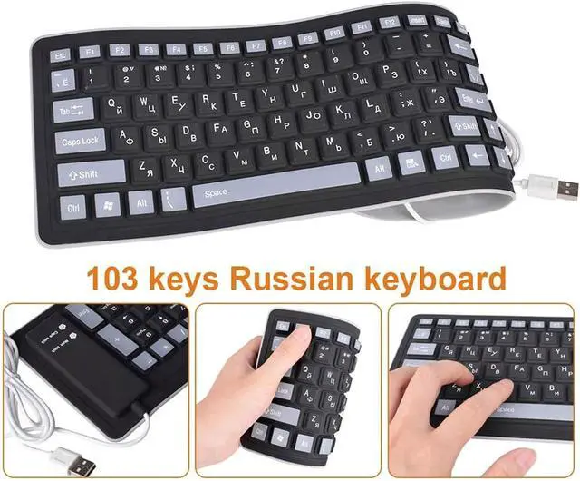 Alt view image 3 of 5 - Compact Gaming Office Keyboard,Small 103 Keys No Number Pad Keyboard for PC Laptop Desktop