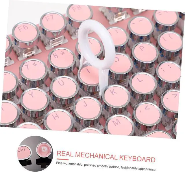 Alt view image 2 of 7 - Hoement Retro Punk Mechanical Keyboard Cherry Gaming Keyboard Anti- Comfortable Design for Laptop Desktop