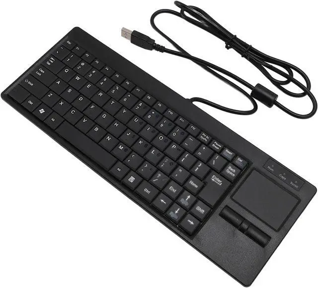 Alt view image 2 of 7 - Mechanical USB Keyboard with Touchpad, Wired Keyboard Plug and Play Long Life for Industrial Use