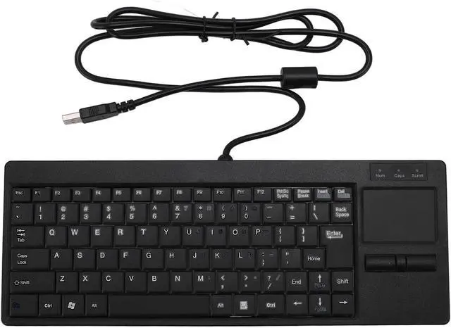 Alt view image 6 of 7 - Mechanical USB Keyboard with Touchpad, Wired Keyboard Plug and Play Long Life for Industrial Use
