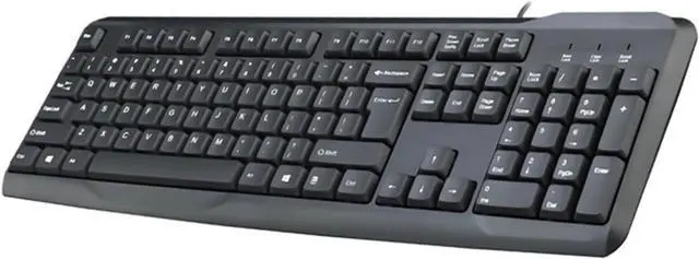 Alt view image 5 of 7 - Ywmsfl Office Wire Keyboard 104Keys Ergonomic Designs with Quick Response and Quiet Operations Fast Responses Keyboards