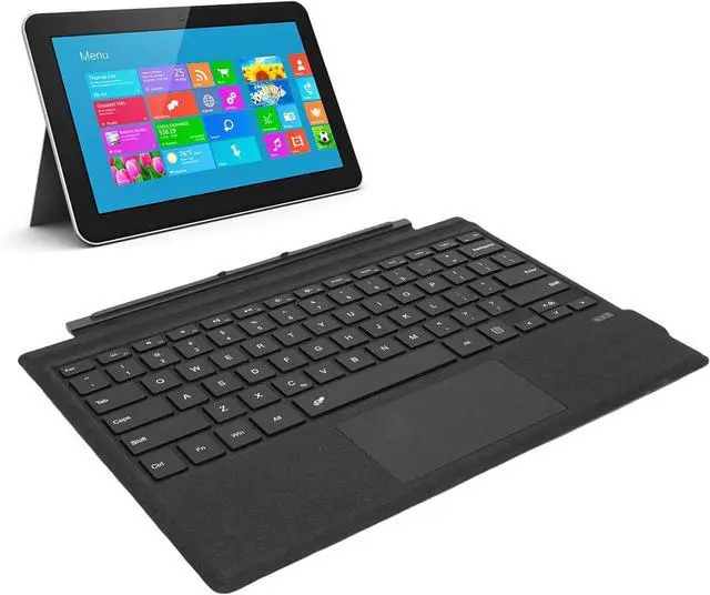Alt view image 7 of 7 - Wireless Keyboard, Compatible with Pro 3 4 5 6 7 7+ Replacement Keyboard with 7 Color RGB Backlit and Large Touchpad (Black)