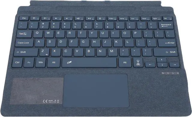 Main image of Gugxiom Keyboard for Pro 11/10/9/8/X, 7 Color RGB Backlit, Ultra Slim Wireless Keyboard with Touchpad and Pen Holder, Rechargeable Battery (Blue)