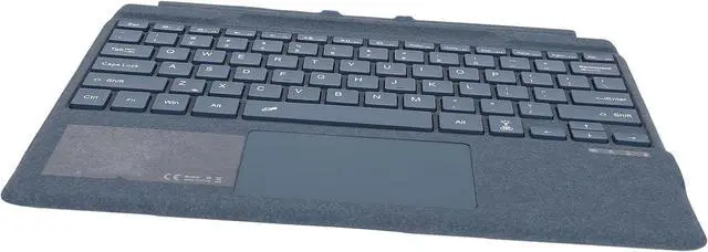 Alt view image 7 of 7 - Gugxiom Keyboard for Pro 11/10/9/8/X, 7 Color RGB Backlit, Ultra Slim Wireless Keyboard with Touchpad and Pen Holder, Rechargeable Battery (Blue)
