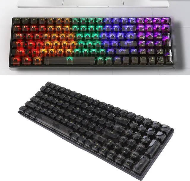 Alt view image 6 of 7 - Yoidesu Gaming Keyboard, 100 Key Mechanical RGB Keyboard Backlit Keyboard with Blue Switches and Hot Swappable Design for PC Laptop Gamers and Typists
