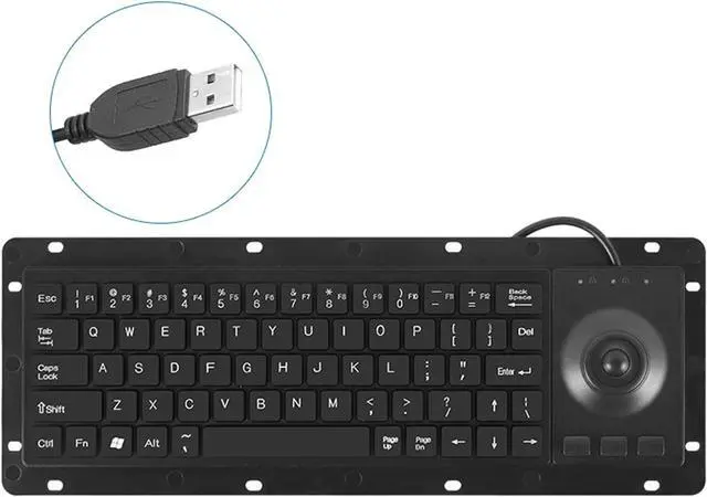 Alt view image 3 of 7 - Industrial USB Keyboards with Touchpads USB Touches Board for Harsh Environment