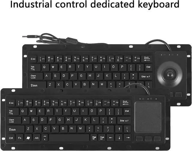 Alt view image 4 of 7 - Industrial USB Keyboards with Touchpads USB Touches Board for Harsh Environment