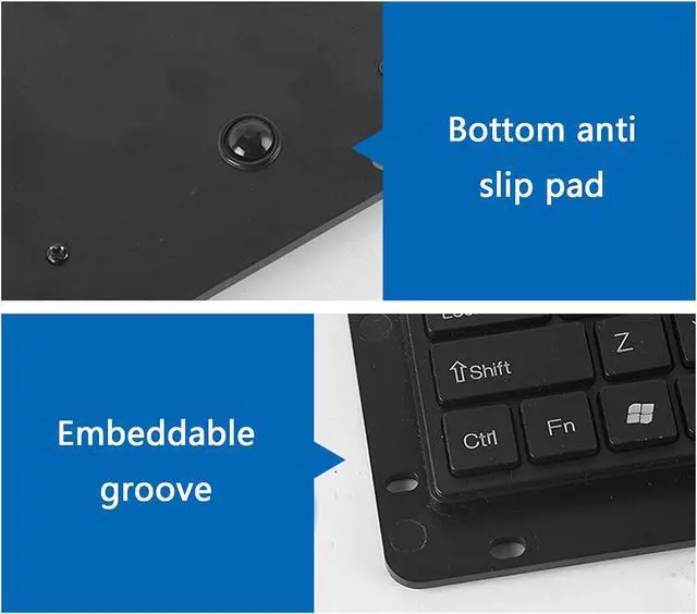 Alt view image 6 of 7 - Industrial USB Touches Board Keyboards with Touchpads and High Durability for Medicals and Security Systems