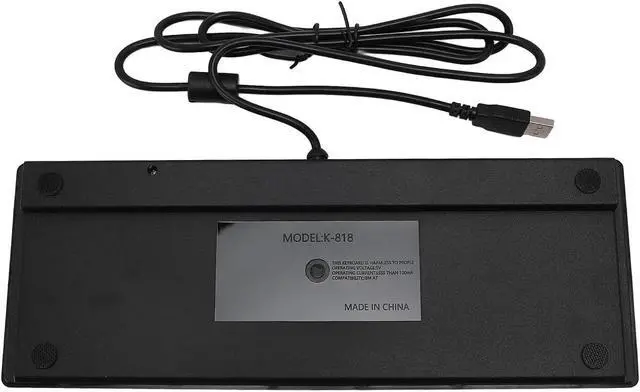 Alt view image 7 of 7 - Focket IP68 Water Wired Keyboard, 20000 Uses Lifespan Thin Mini Keyboard with Touchpad, USB Hub for Industrial Use, ABS Material, Convenient