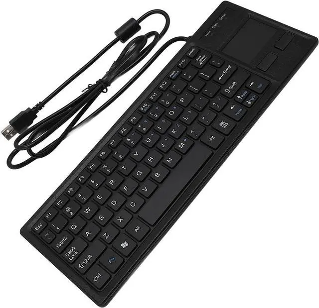 Alt view image 5 of 7 - USB Keyboard with Touchpad, IP68 Water Resistant Plug and Play Integrated Touchpad for Industrial Environments, Rugged Mechanical Keyboard for Laptop PC