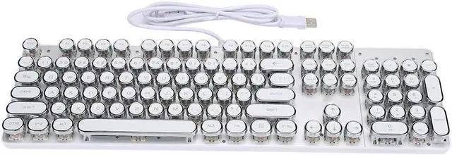 Alt view image 6 of 7 - Socobeta Mechanical Keyboard Portable Gaming Replacement Keyboard with Retro Round Cap for Computer