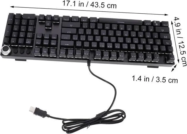 Alt view image 2 of 7 - Gaming Mechanical Keyboard Keys RGB Lighting for Office and Home Use Ergonomic Design Multimedia Control for Computer Enthusiasts