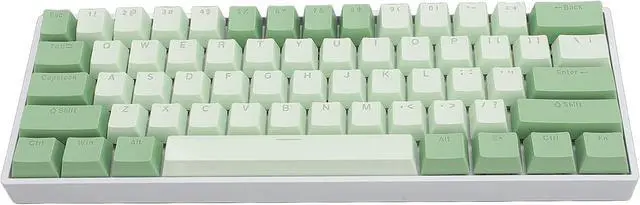 Alt view image 2 of 7 - 60% Mechanical Keyboard, 61 Keys Ultra Compact Gaming Keyboard, RGB Hot Swappable Blue Switch Keypad, 2.4Ghz Bluetooth Wired, for PC, Computer