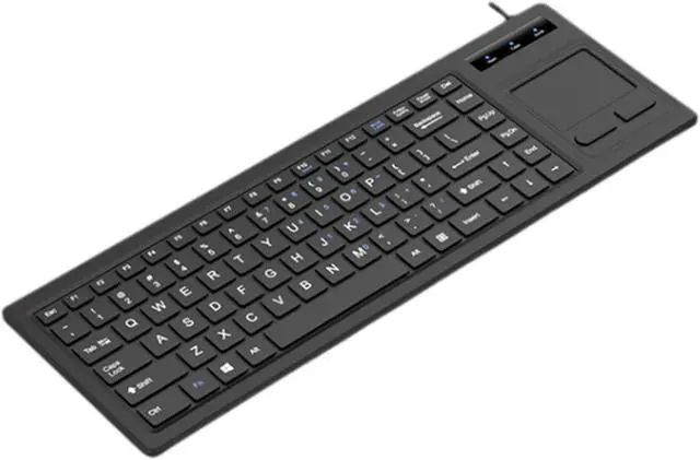 Alt view image 3 of 7 - Ergonomic Industrial USB Keyboards with Responsive Touchpads for Automation Systems