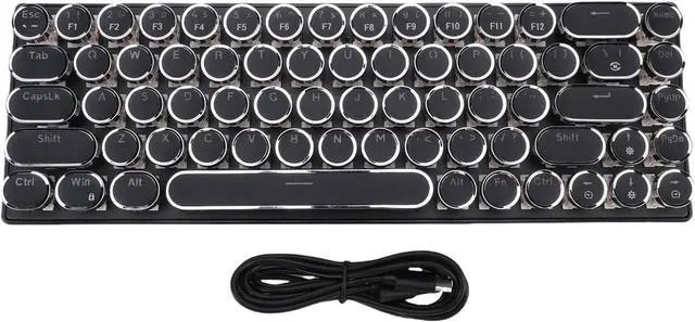 Alt view image 7 of 7 - Cuifati 68 Keys Wired Gaming Keyboard, RGB LED Backlight Mechanical Keyboard, Portable Compact Computer Keyboard, 60% Layout for Desktop and Laptop, Gaming (Black Color Red Switch)