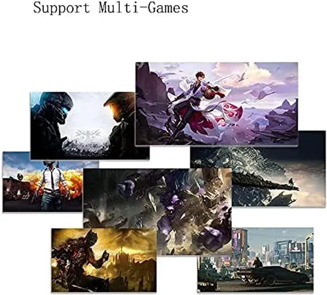 Alt view image 2 of 3 - Portable Mini Mechanical Gaming Keyboard, Small One-Hand Control, with Feel Wide Hand Rest for Computer Game Playing Black