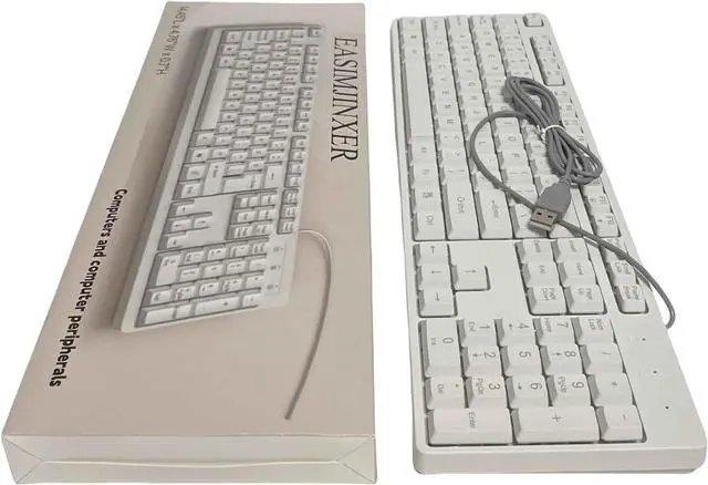 Alt view image 2 of 3 - Keyboard,Ultra Compact Mini 68 Key with Wired Keyboard,Anti-Ghosting Keys, for Windows Laptops and PC Gamers,White