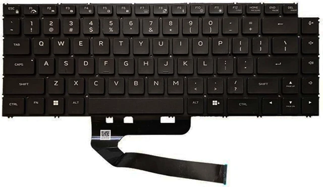 Laptop Keyboard Compatible with De-l X16 R1 R2 US Cherry Mechanical Per ...