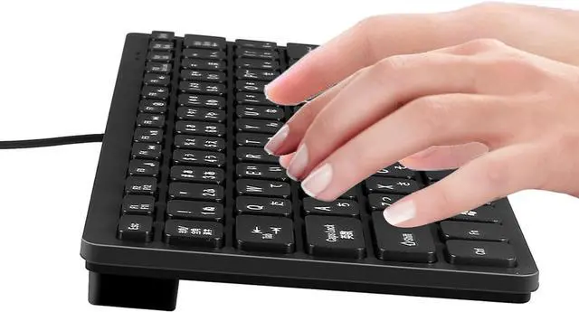 Alt view image 2 of 6 - 5X Wired USB Japanese/English Bilingual Keyboard for Tablet/ PC/Laptop/iOS/Android