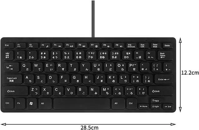 Alt view image 6 of 6 - 5X Wired USB Japanese/English Bilingual Keyboard for Tablet/ PC/Laptop/iOS/Android