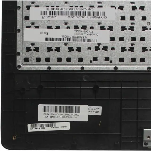 Alt view image 2 of 5 - Black Keyboard with Palmrest Compatible with X401 X401A X401U Compatible Laptop Upper Keyboard