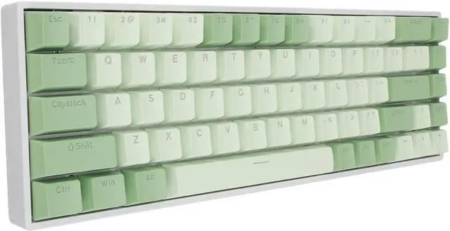 Alt view image 6 of 7 - Wired Gaming Keyboard, 60% 68 Keys RGB Backlit Mechanical Keyboard, Matcha Theme Red Switch USB Wired Keyboard Mechanical PC Gaming Keyboard