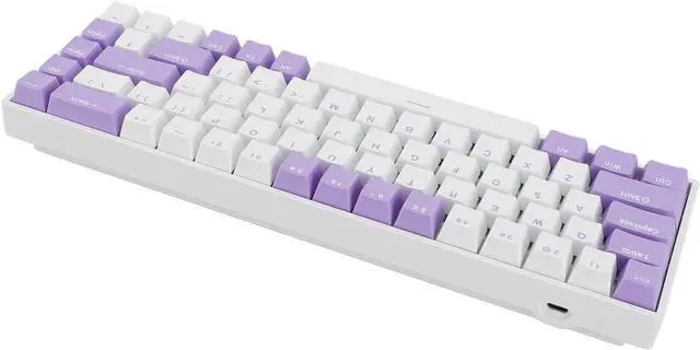 Alt view image 3 of 7 - Yunir 68 Keys Mechanical Keyboard,60% Blue Switch Hot Swap N Key Rollover Mechanical Keyboard,USB C Wired Keyboard for 2000 ME 7 8 10 for HarmonyOS