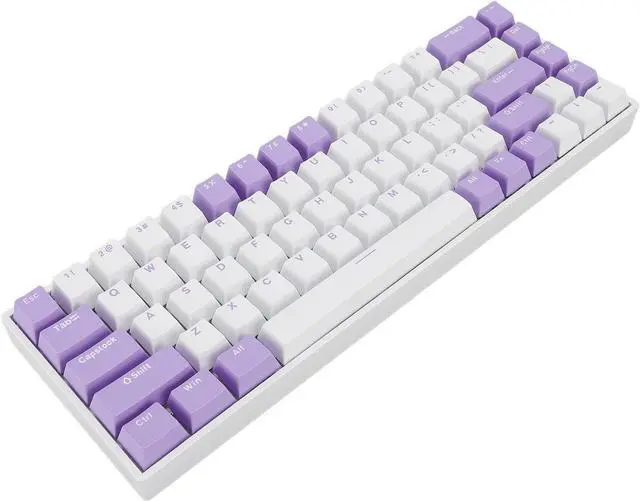Alt view image 2 of 7 - Yunir 68 Keys Mechanical Keyboard,60% Blue Switch Hot Swap N Key Rollover Mechanical Keyboard,USB C Wired Keyboard for 2000 ME 7 8 10 for HarmonyOS