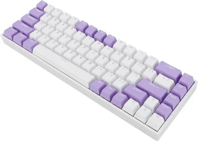Alt view image 4 of 7 - Yunir 68 Keys Mechanical Keyboard,60% Blue Switch Hot Swap N Key Rollover Mechanical Keyboard,USB C Wired Keyboard for 2000 ME 7 8 10 for HarmonyOS