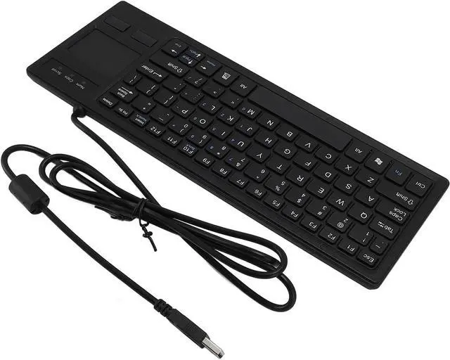 Alt view image 2 of 7 - EBTOOLS 20,000 Uses Mechanical Keyboard with Touchpad, USB Keyboard with Integrated Hub for Industrial Laptop Notebook PC, Suitable for Harsh Conditions