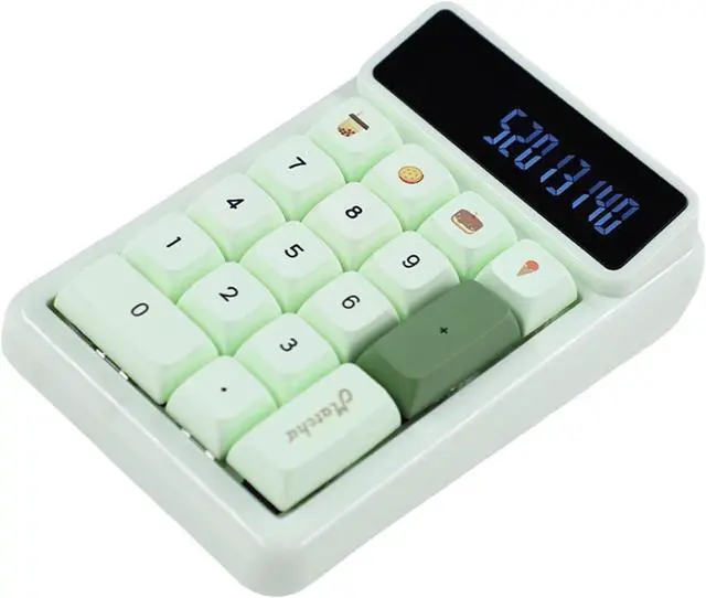 Main image of CAUNLA 17Keys Numpad Mechanical Numeric Keyboard Hot Swappable with Calculator Auto Sleep Function for Office Professional
