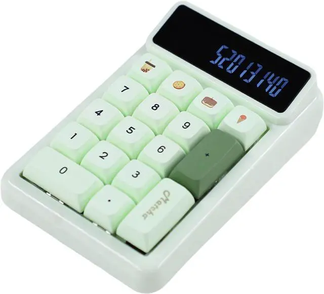 Alt view image 3 of 7 - CAUNLA 17Keys Numpad Mechanical Numeric Keyboard Hot Swappable with Calculator Auto Sleep Function for Office Professional