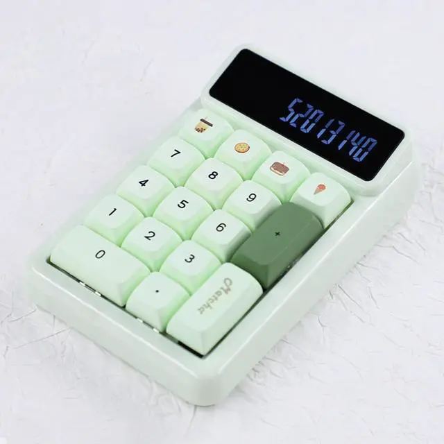 Alt view image 5 of 7 - CAUNLA 17Keys Numpad Mechanical Numeric Keyboard Hot Swappable with Calculator Auto Sleep Function for Office Professional