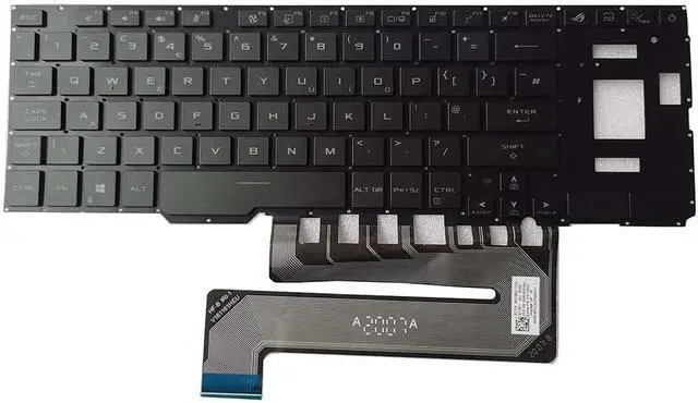 Alt view image 2 of 5 - Laptop Keyboard Compatible with AS-U GX550 GX550L GX551 GX551Q Black US RGB Backlight