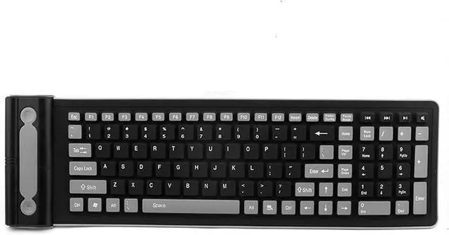 Main image of Foldable Silicone Wireless Keyboard 2.4G USB Flexible Waterproof Slim Keyboard Universal Silent Roll Up Keypad for PC LaptopEasy to Carry,