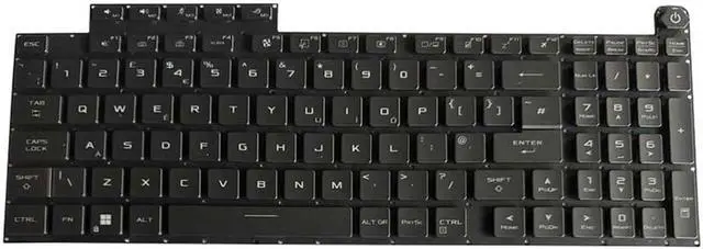 Alt view image 2 of 3 - Laptop Keyboard Compatible with AS-U G814J G834 G834J G834JZ RGB Backlit (RGB Rainbow Backlight)