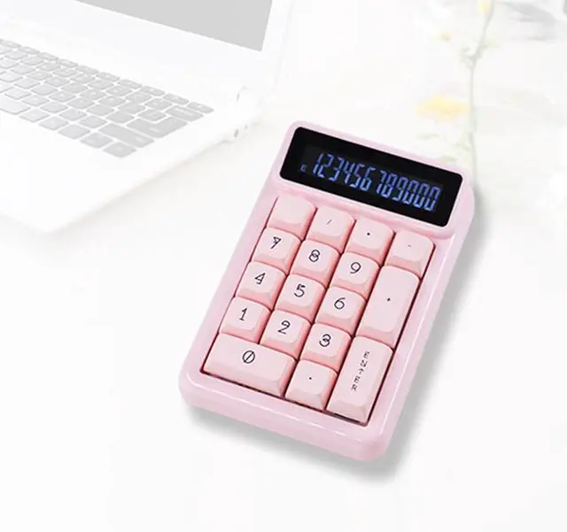 Alt view image 6 of 7 - KM17 Ergonomic Numeric Keypad with Auto Sleep 17Keys Mechanical Keyboard Hot Swappable Mechanism for Customization