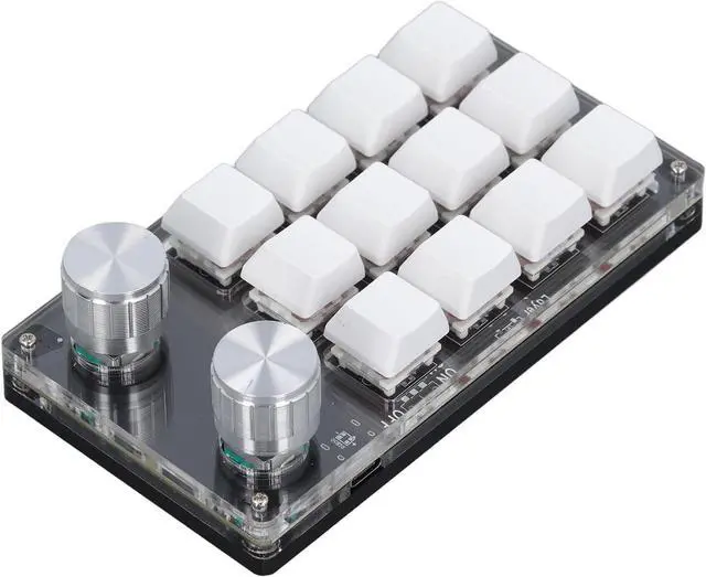 Main image of Leapiture 12 Key Knob Keyboard Programmable USB Keyboard Red Switch Mechanical Keypad Versatile PC Accessories DC 5V 1A