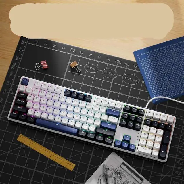 Alt view image 4 of 4 - K689 Wired Gasket RGB Keyboard 108 Key Mechanical Keyboard with 4 Extra Hotkeys Upgraded Hot Swappable Socket Compatible with PC and Laptop