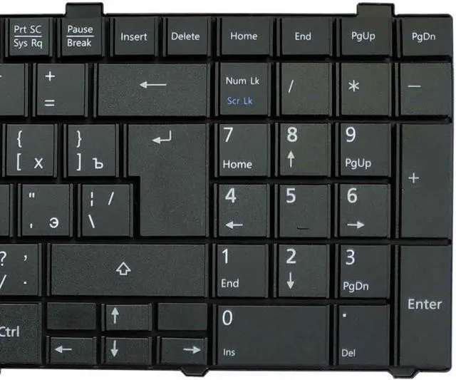 Alt view image 2 of 5 - Russian Laptop Keyboard Compatible with AEFH2000010 AEFH2000020 AEFH2000110 AEFH2000210 CP47813302 CP51552501 AH512 V126946CK1 RU
