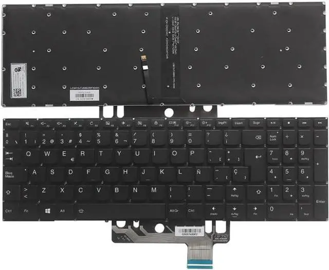 Main image of OEM Spanish Backlit Laptop Keyboard for - Flex 4-1570 & Flex 4-1580 - Black Replacement Keyboard Accessories